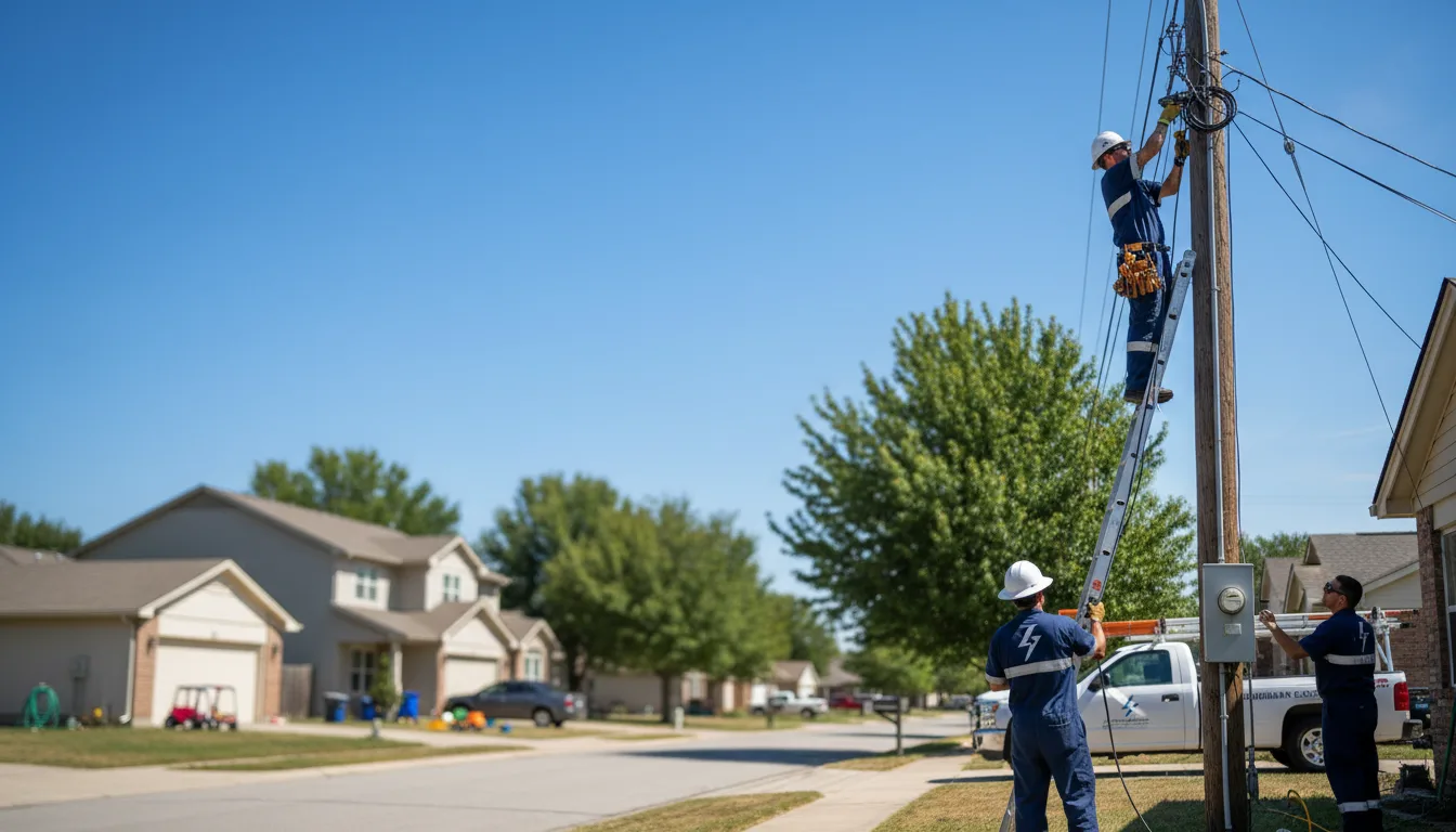 Residential electrician providing installation services in Preemption, IL